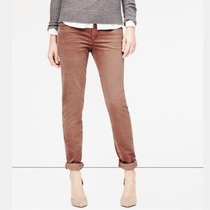 Ann Taylor LOFT Relaxed Skinny Corduroy Pants 27 4